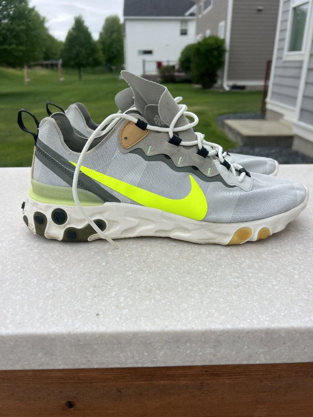 Nike React Element 55 Spruce Aura/Fog Volt colorway Men’s size 12.5